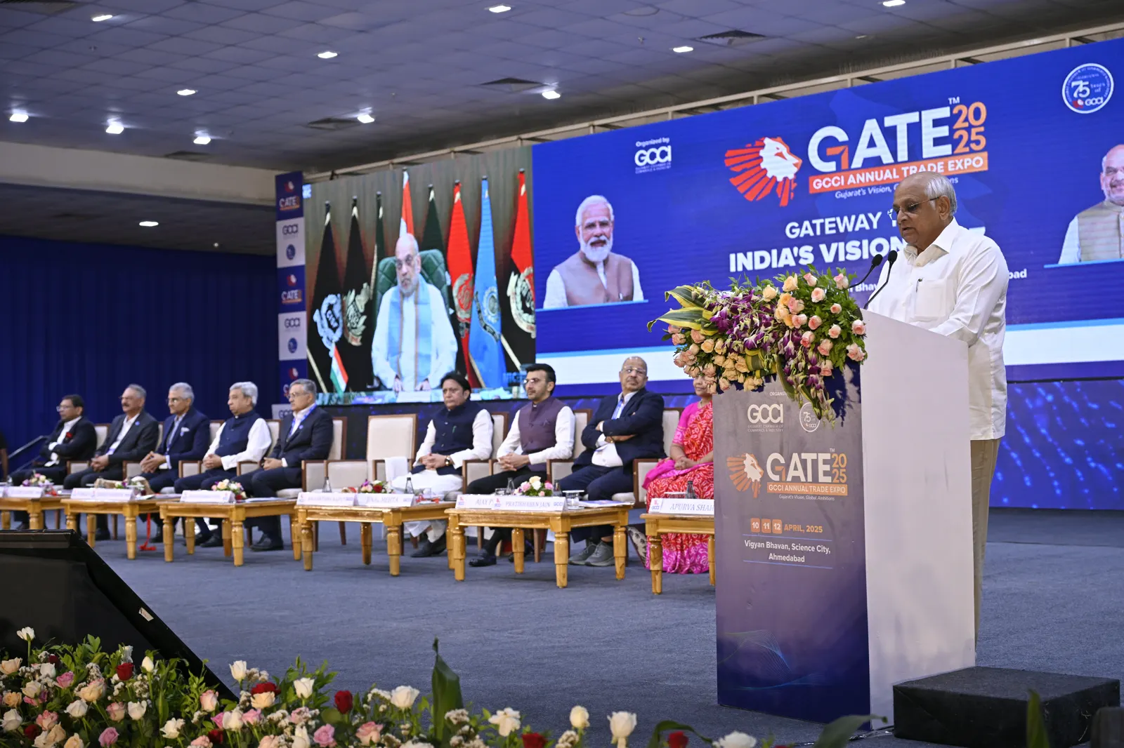 The inaugural ceremony on stage at GATE 2025