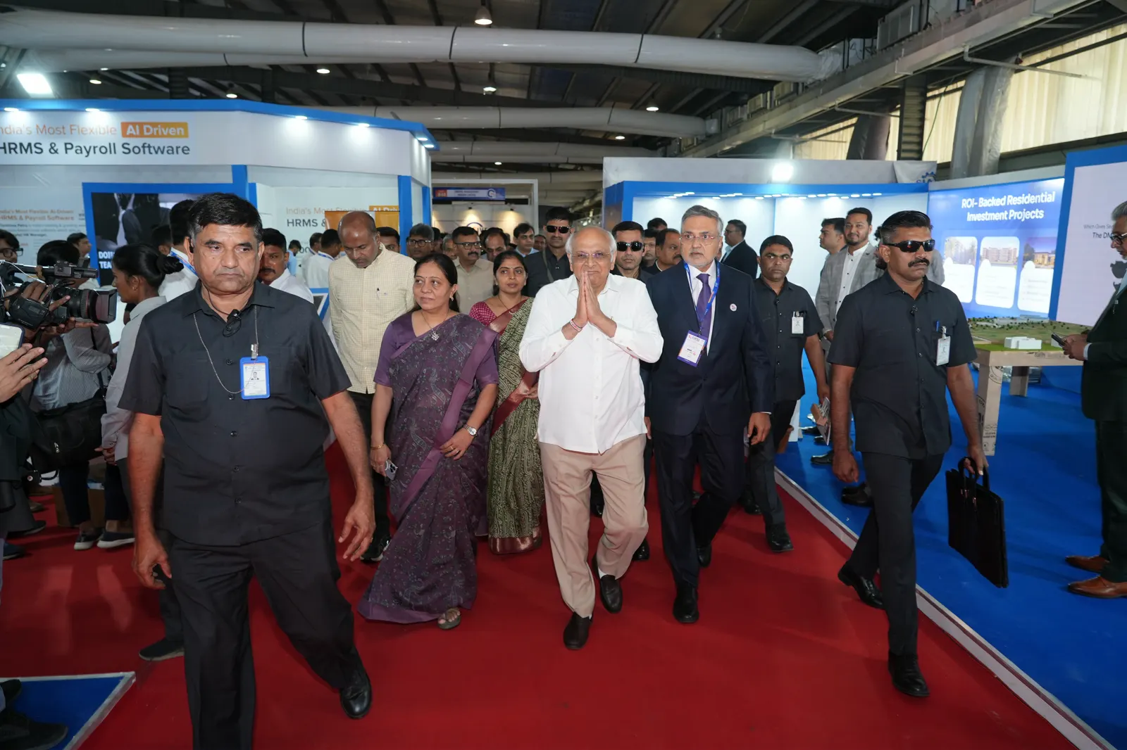 The Chief Minister walking the exhibition floor at GATE 2026
