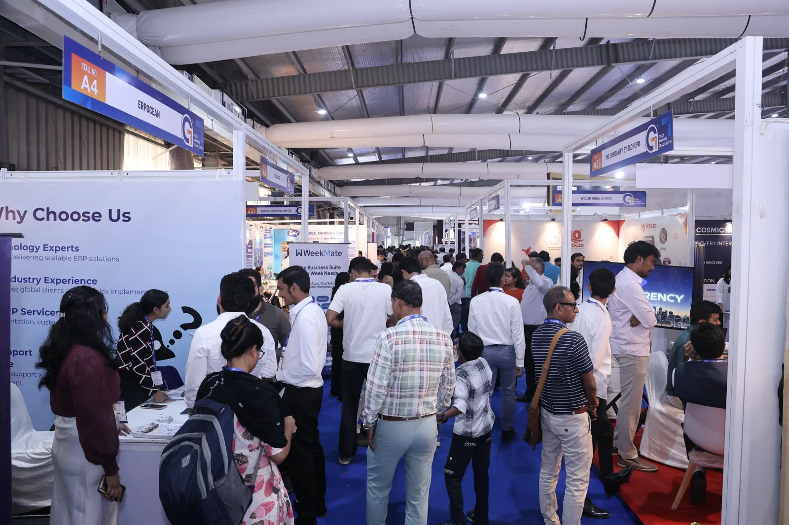 Visitors exploring stalls at GATE 2026